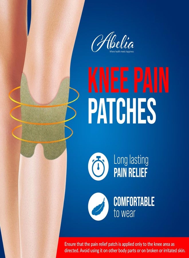Abelia Herbal Knee Pain Relief Patches Arthritis Inflammation Patch Sticker | Instant Relief from Knee Pain | Joint Knee Pain Relief Products Natural Wormwood Extract Patch for Knee (20 Pieces) - Image 2
