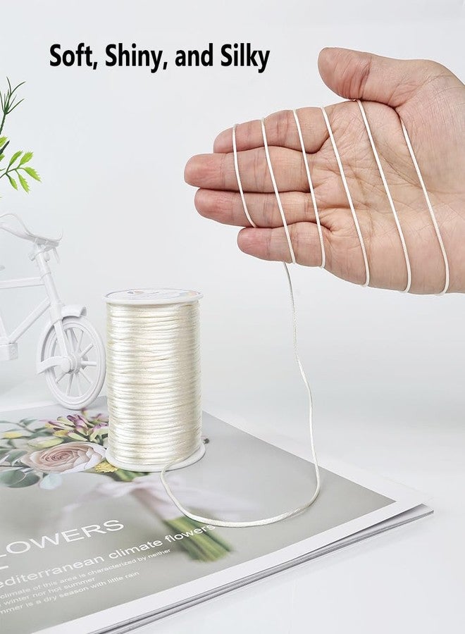 LUSTEMBER Satin Nylon Cord, Silky Smooth Nylon String for Jewelry Making - Image 3