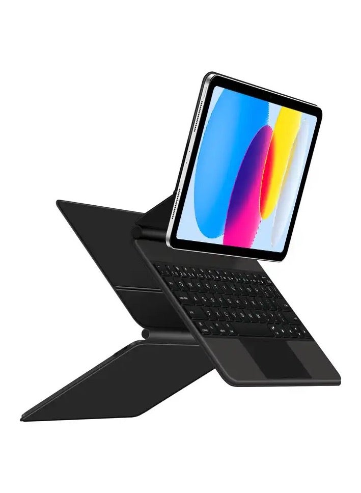 Magic Wireless Keyboard for iPad 10  11 2022  2025 10.9 (10th  11th Generation) Arabic + English Black - Image 3