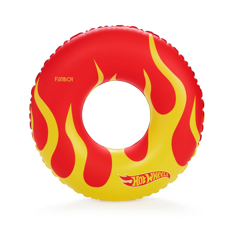 FUNBOY Hot Wheels & FUNBOY Reversible Checkered Flame Tube Float for Kids - 34" 2-Sided Print, Single Float - Image 5