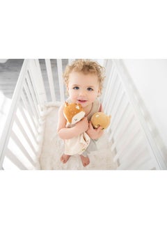pearhead Pearhead Fox Security Blanket, Soft Baby Lovey for Babies, Snuggle Toy Stuffed Animal, Newborn Infant and Toddler Security Toy, Baby Boy or Baby Girl Lovie, New Baby Gift, Cotton Muslin Fox Lovey  - Image 4