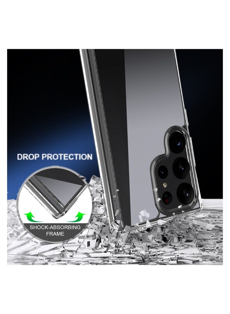 PRIMEEIGHT Transparent Crystal Clear Samsung S22 Ultra ANTI YELLOW Case Shockproof Curved Edges And HD Clear Anti Scratch S22 ultra - Image 4