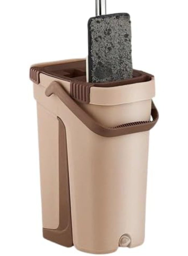 جردل بتصميم انسيابي عصري وعملي ممسحة مسطحة تدور 360 درجة للتنظيف الجاف والرطب - Image 1