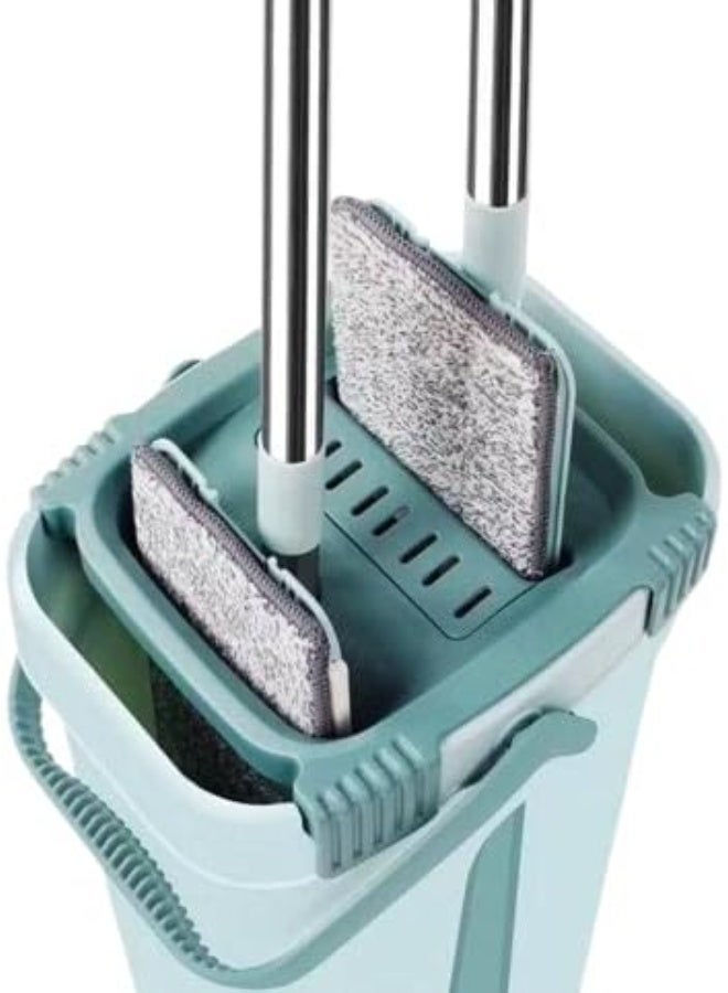 جردل بتصميم انسيابي عصري وعملي ممسحة مسطحة تدور 360 درجة للتنظيف الجاف والرطب - Image 4