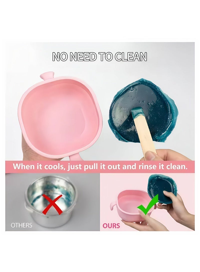 Sisily Portable Silicone Wax Warmer 400ML Foldable Wax Heater Hair Removal Wax Machine SPA Body Epilator Paraffin Wax Pot for Travel - Image 4