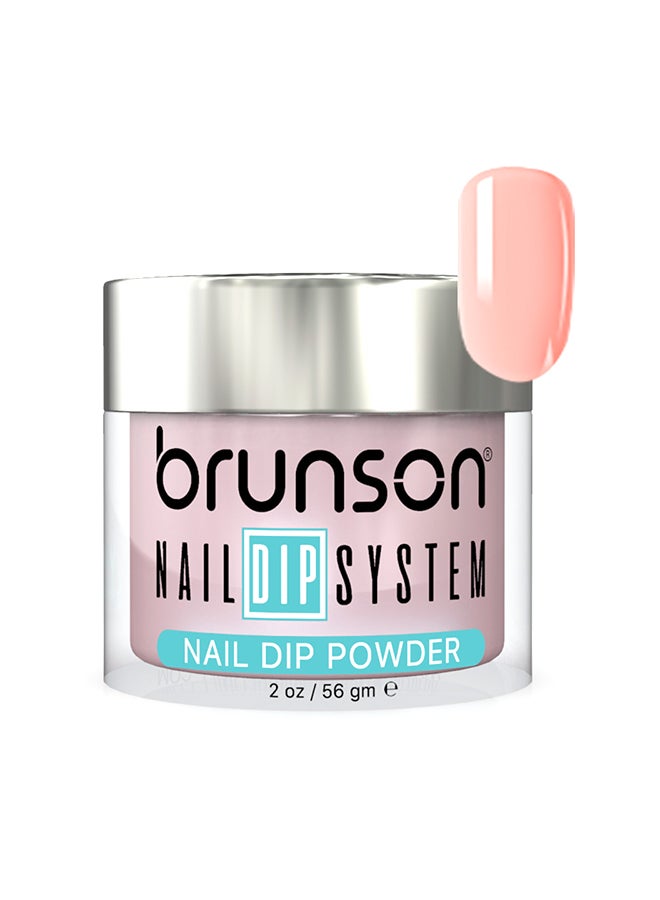Nail Dip Powder Dip And Buff System Color 56gm, French Nail Art Starter Manicure Salon DIY At Home Odor Free And Long Lasting No Needed Nail Lamp Curing BDK008