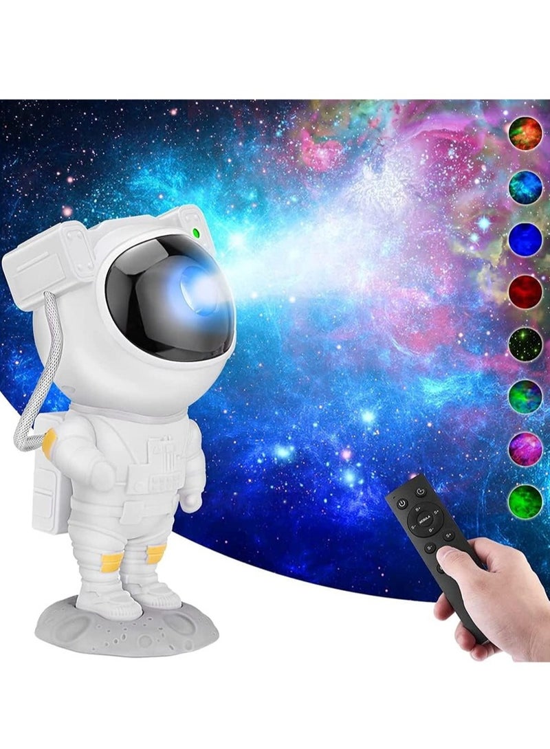 Astronaut Space Projector, Star Projector Galaxy Night Light, Starry Nebula Led Lamp With Timer And Remote, Adjustable Room Decor Astronaut Light Projector, (1pc, White)  - Image 4