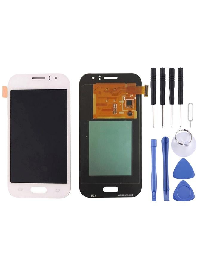 إيروريكس شاشة LCD أصلية بديلة + لوحة لمس لهاتف Galaxy J1 Ace / J110 باللون الأبيض - Image 1