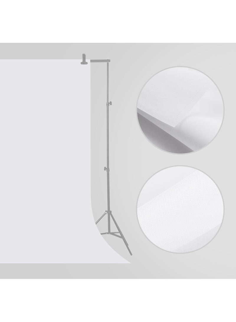 1.5x2M بيضاء التصوير الفوتوغرافي الخلفية شاشة استوديو لتصوير الفيديو البث الحي صورة المنتج التصوير الفوتوغرافي الخلفية القابلة للطي قماش - Image 4