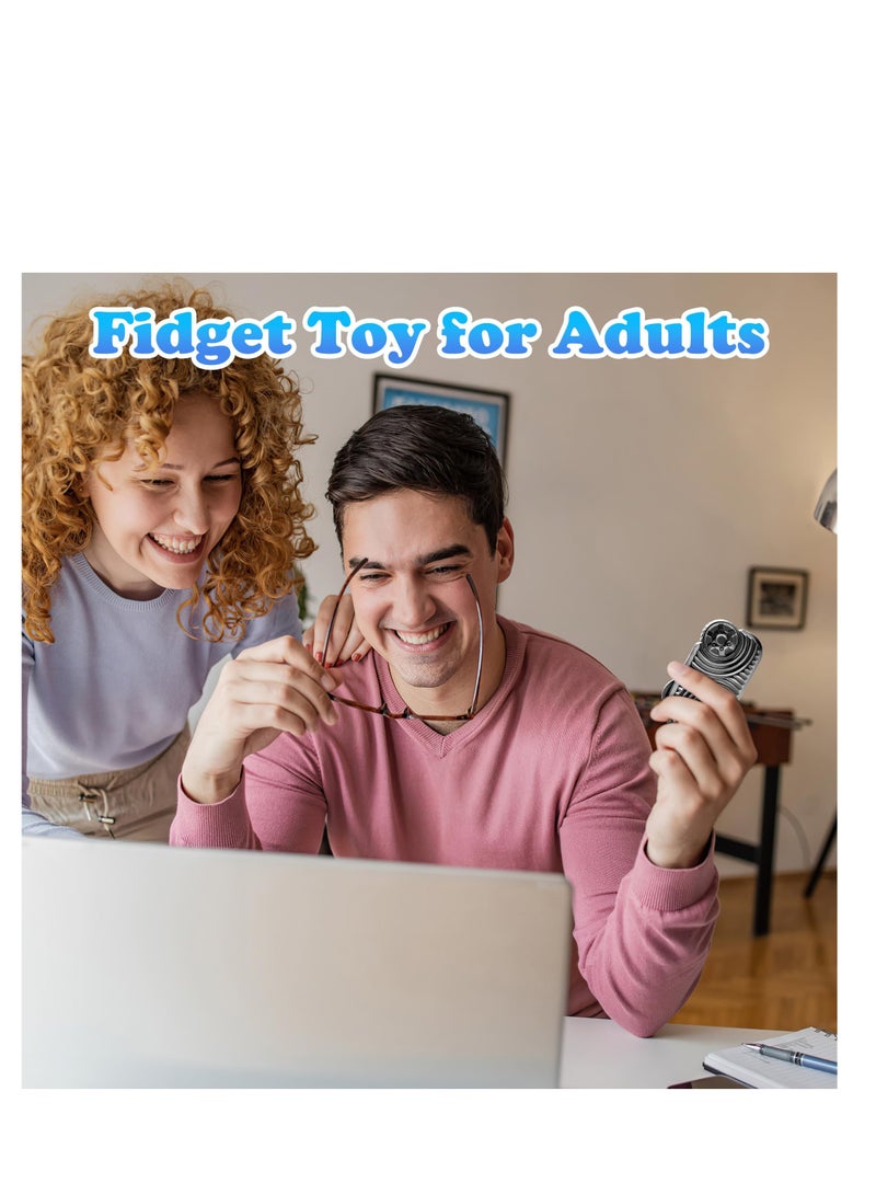 SYOSI Metal Fidget Slider - Magnetic Brick Fidget Toy EDC Fidget Toys for Adults, ADHD Anxiety Stress Relief Toys, Ideal Gifts for Father Man & Friends - Image 3