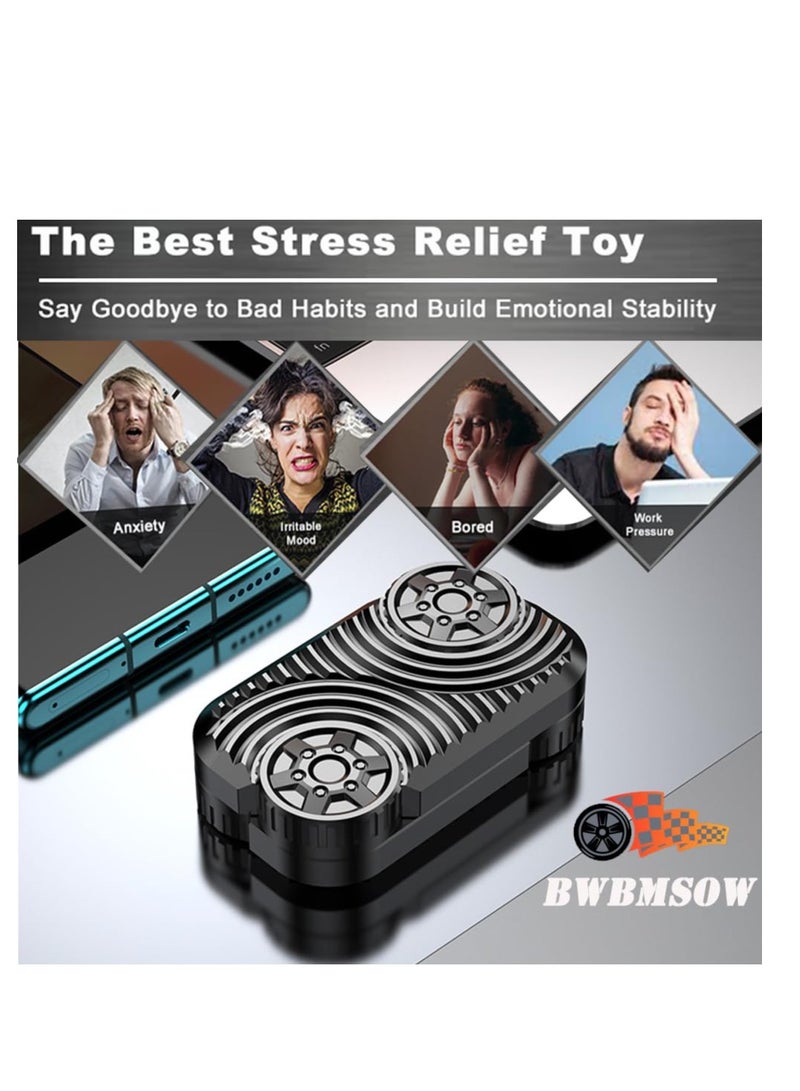 SYOSI Metal Fidget Slider - Magnetic Brick Fidget Toy EDC Fidget Toys for Adults, ADHD Anxiety Stress Relief Toys, Ideal Gifts for Father Man & Friends - Image 2