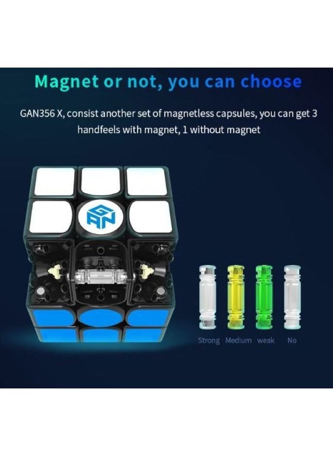 GANCUBE - GAN 356X  3x3 Magnetic Speed Cube Stickered - Image 1