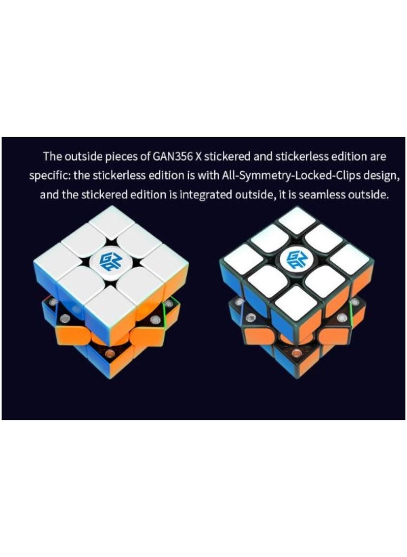 GANCUBE - GAN 356X  3x3 Magnetic Speed Cube Stickered - Image 1