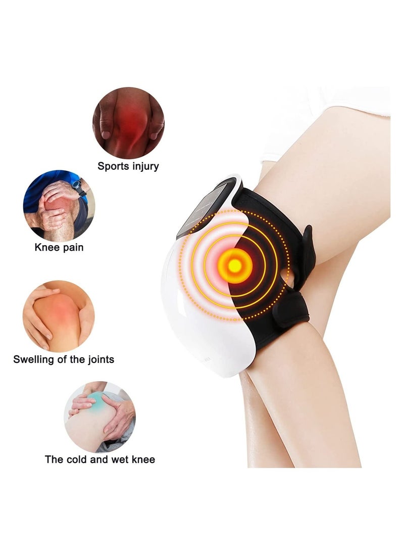 Knee Massager with Heat and Kneading for Pain Relie，Infrared Heated Vibration Physiotherapy for Arthritis Massager