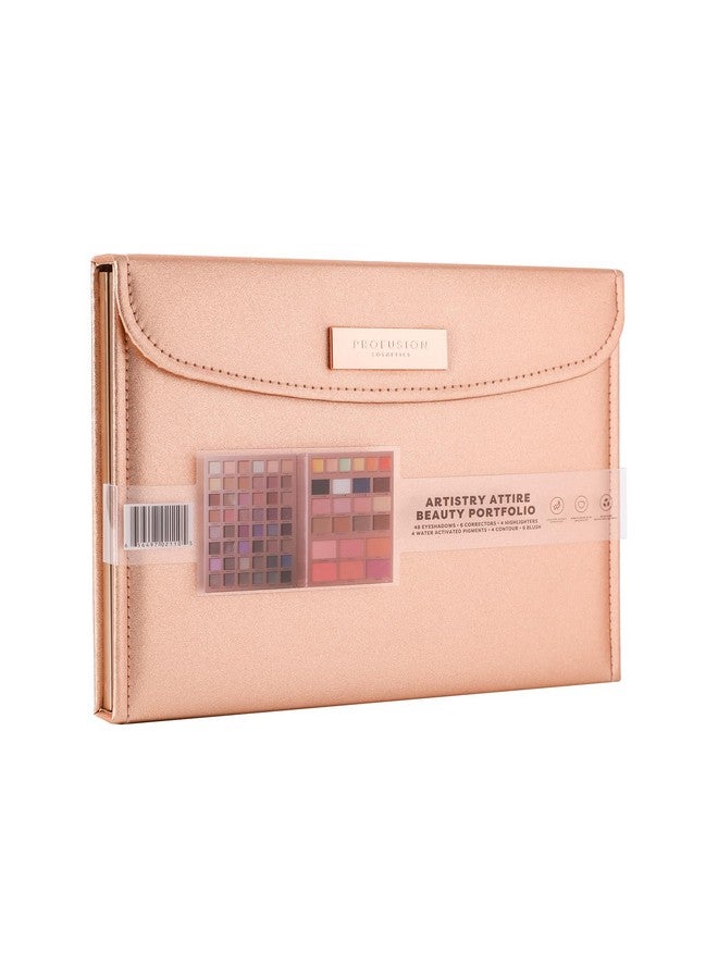 Profusion Cosmetics Artistry Attire 72Pc Beauty Portfolio And Complete Beauty Arsenal With Eyeshadows, Highlighters, And More In One, Versatile Beauty Essential With An All In One Makeup Kit - Image 2