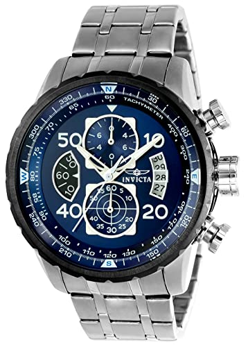 Invicta Men's 22970 Aviator Analog Display Quartz Silver Watch - Image 2