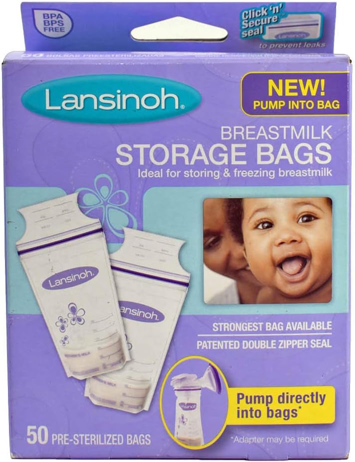 Lansinoh LANSINOH BREASTMILK STRGE BAGS 50 CT 3 pack - Image 1