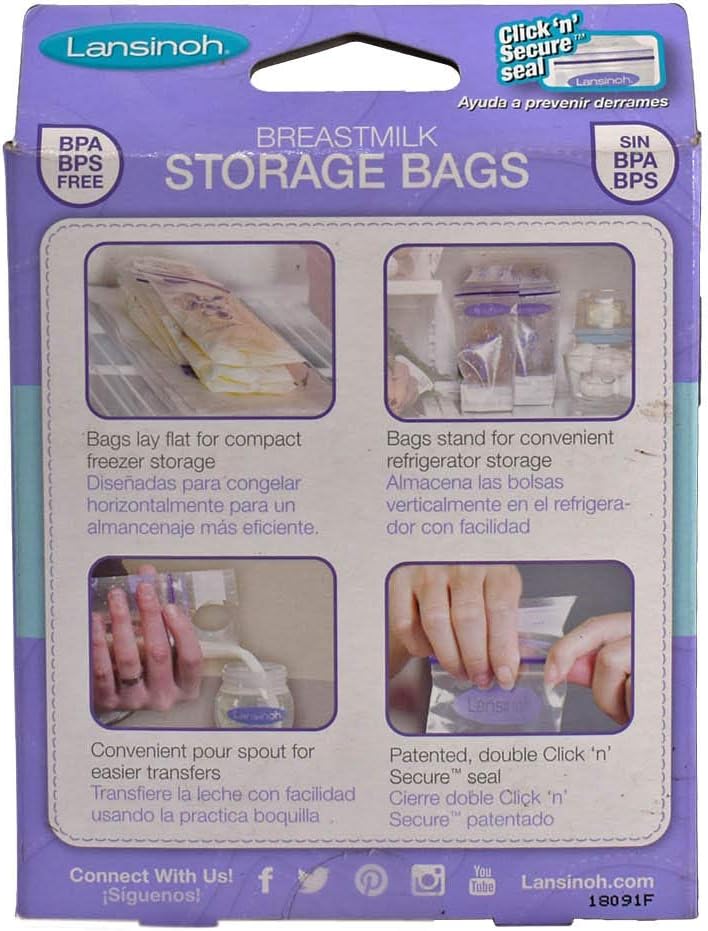 Lansinoh LANSINOH BREASTMILK STRGE BAGS 50 CT 3 pack - Image 2
