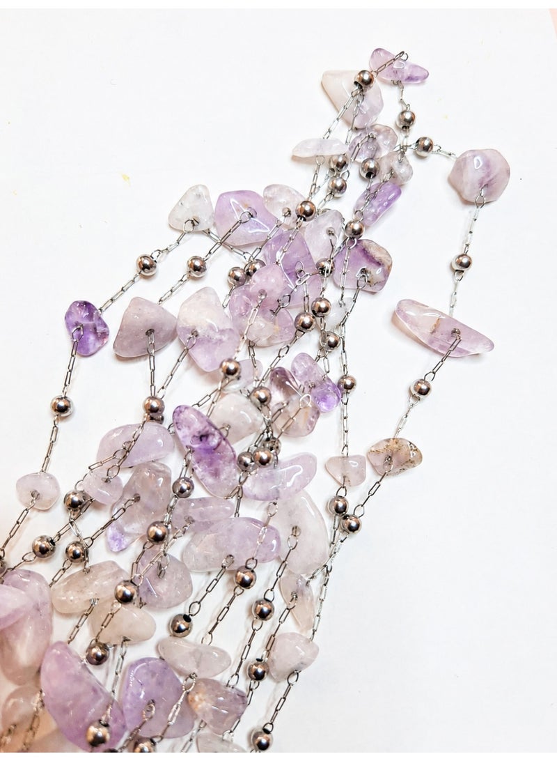 Amethyst Semi-Precious Stone  Necklace - Image 2