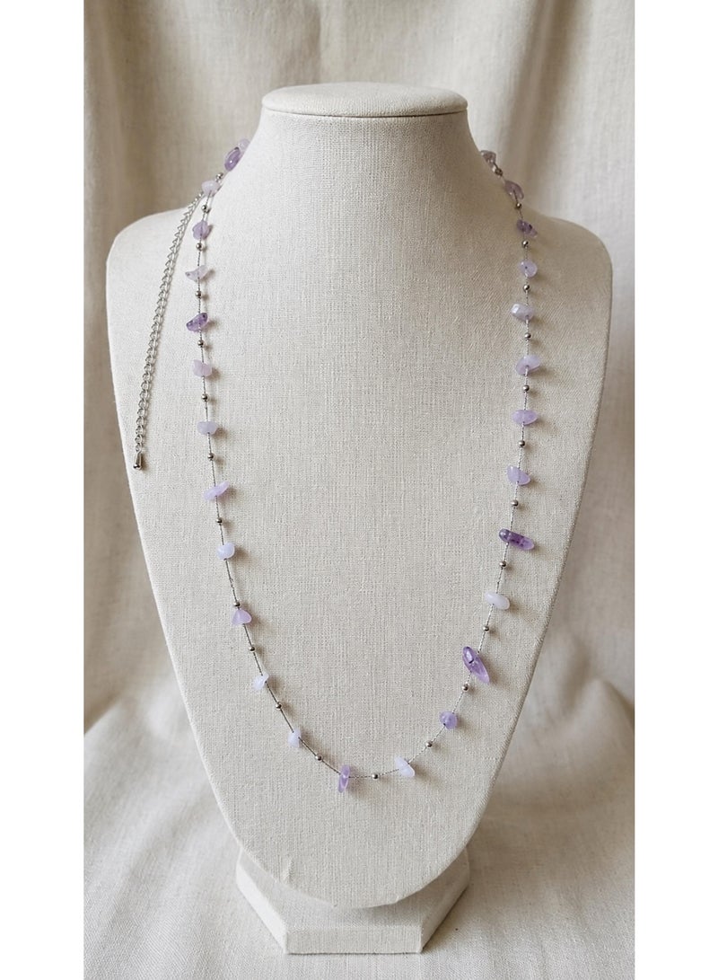 Amethyst Semi-Precious Stone  Necklace - Image 1