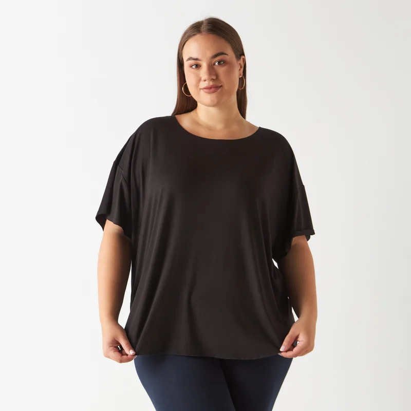 ADOT by Splash T-shirt with Round Neck and U-Hem