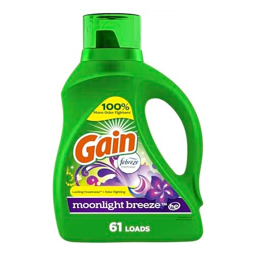Gain Aroma Boost Liquid Laundry Detergent Moonlight Breeze Scent 61 Loads 88 fl oz HE Compatible