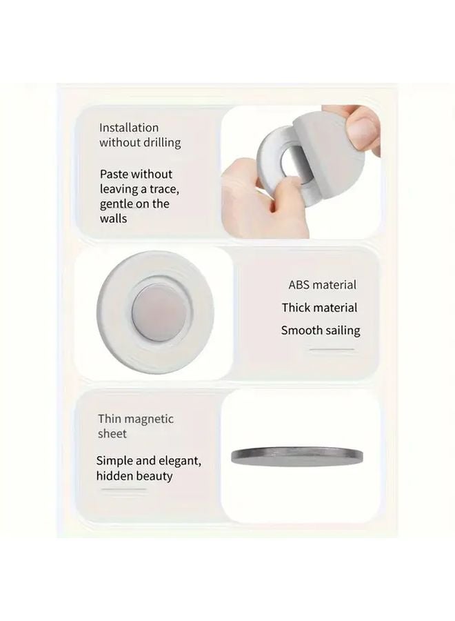 16 Pcs Magnetic Remote Control Holder No Drill Adhesive Wall Mount for TV AC - Image 3