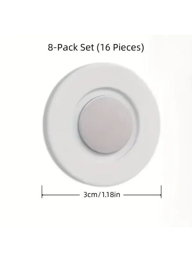 16 Pcs Magnetic Remote Control Holder No Drill Adhesive Wall Mount for TV AC - Image 1