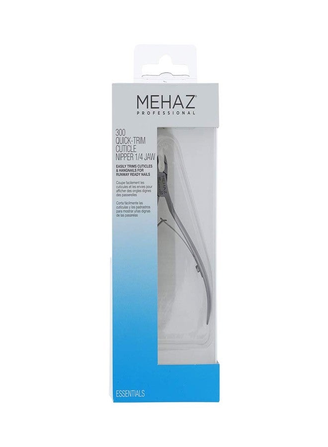 Mehaz Quick Trim Cuticle Nipper, 1/4" Jaw, Stainless Steel with Double Spring Lap Joint - Image 2