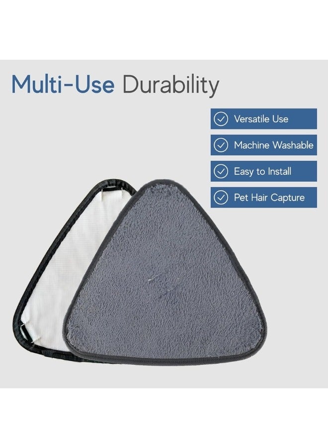 قطعتين من غيار المساحة (الموب) من المايكروفايبر عالية الجودة والقابلة للغسل – مناسبة لجميع المساحات لتنظيف المطبخ والأرضيات بفعالية، تترك الأسطح نظيفة وجافة وتعزز بيئة صحية وآمنة للاستخدام المنزلي - Image 3