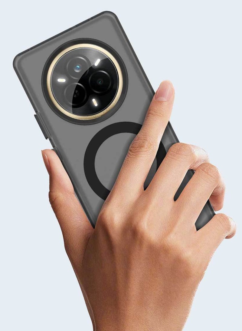 Clear Case Compatible with Realme 14 Pro+ 5G, Compatible with Mag-Safe, Shockproof High-Grade Protection, Yellowing Resistant, Magnetic Classic Hybrid Case - Image 2