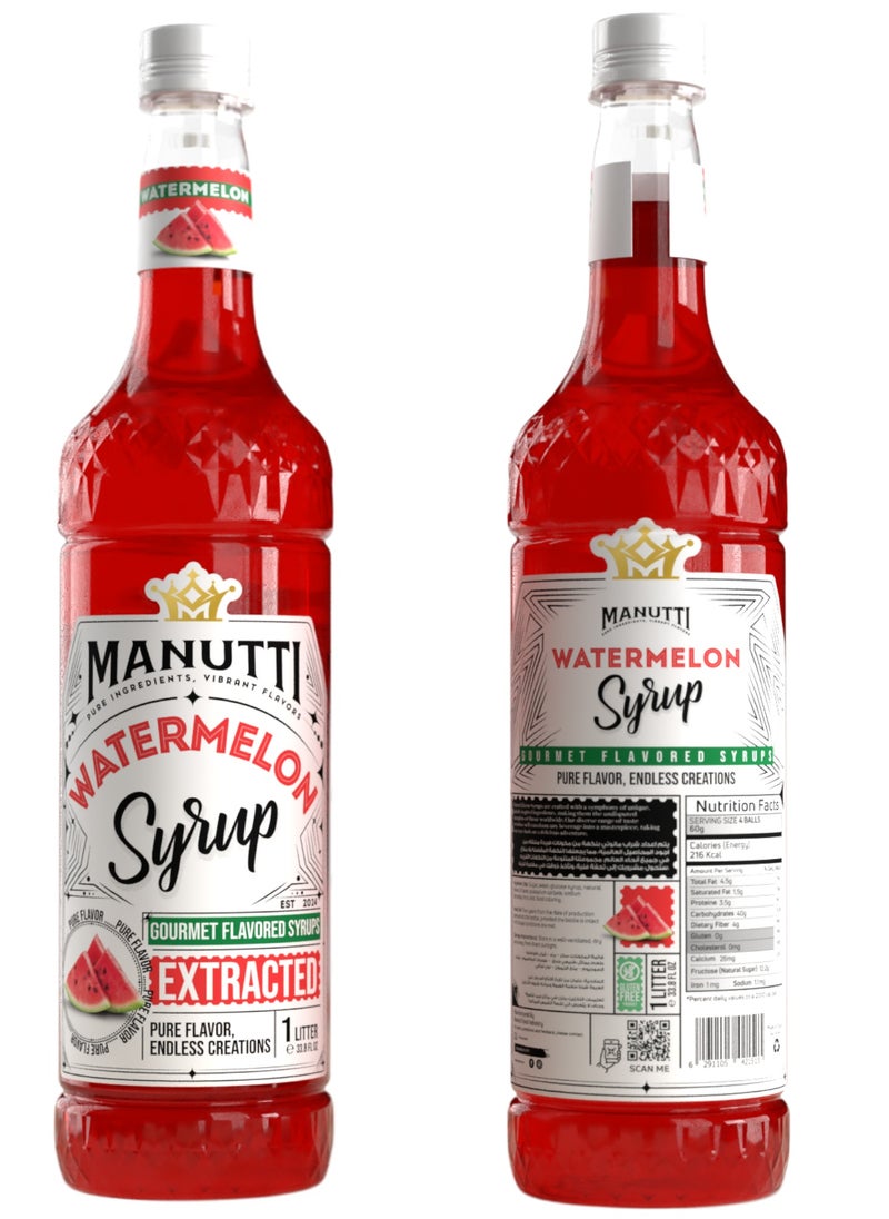 Manutti Watermelon Syrup 1 liters  - Image 2