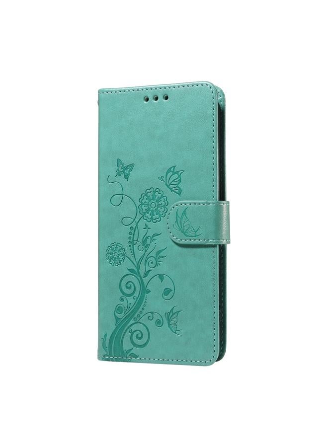 اس-توب جراب هاتف جلدي منقوش عليه زهور الفراشة لهاتف OPPO A79 5G - Image 2