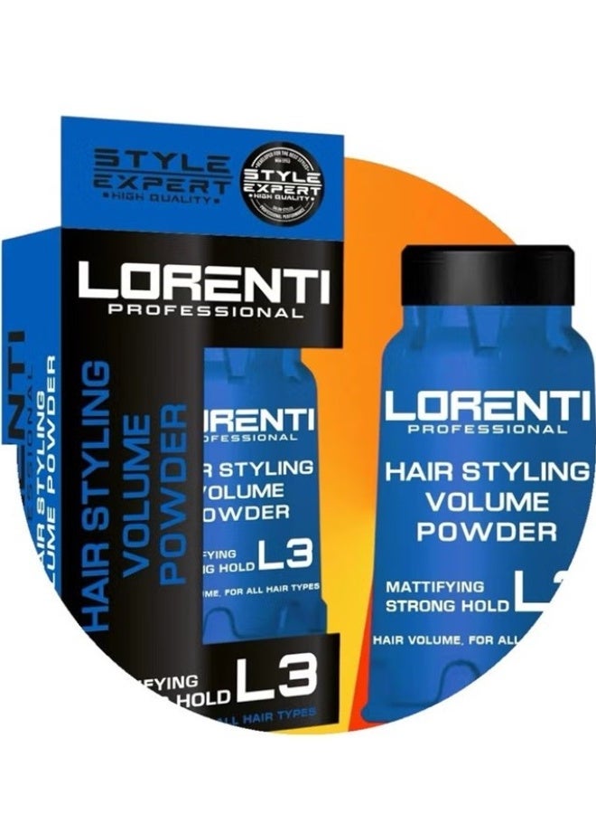 Lorenti Hair Styling Powder Wax L3 | Mattifying Strong Hold Volume Powder 30g - Image 2