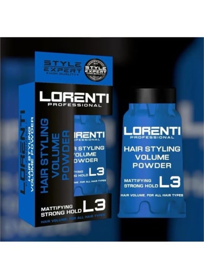 Lorenti Hair Styling Powder Wax L3 | Mattifying Strong Hold Volume Powder 30g - Image 3