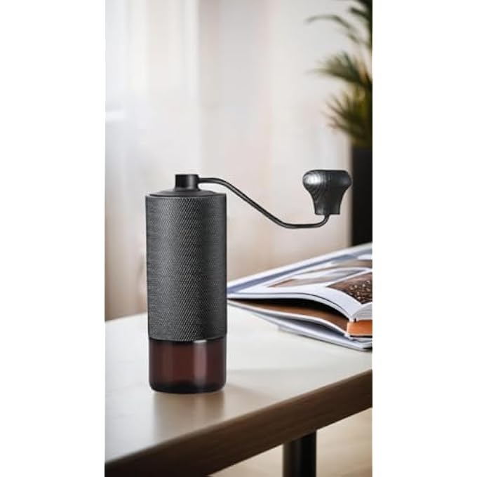 Honwor Manual Coffee Grinder  Stainless Steel Conical Burr Double Bearing Adjustable Settings30G Capacity For Home Office Travel - Image 4