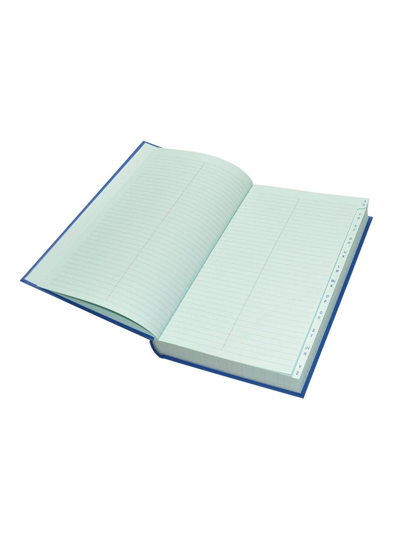 FIS Ledger Book, Azure Laid Ledger Paper, FS (210 x 330 mm) Size, 6 Quire - FSACLTC6Q82