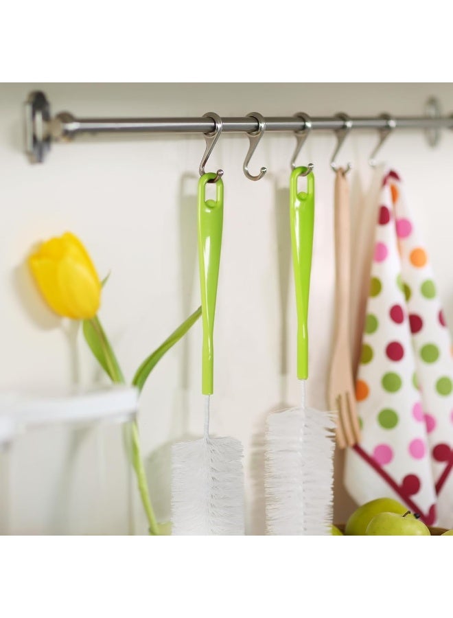 LiKee فرشاة تنظيف الزجاجات الطويلة LiKee 18 بوصة x 2.17 بوصة عريضة جداً لتنظيف زجاجات البيرة والنبيذ، وغسالة زجاجات المياه - Image 5