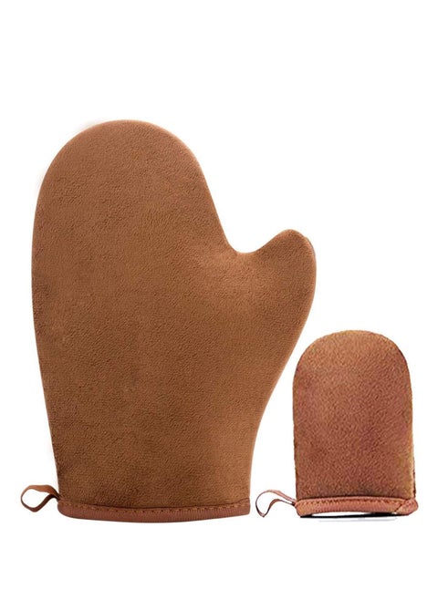 Glitz Self Tanning Mitt Tan Mitt  Double Sided Fake Tan Mitt Self Tan Mitt With Thumb Ultra Soft Tanning Mit 2 Pack