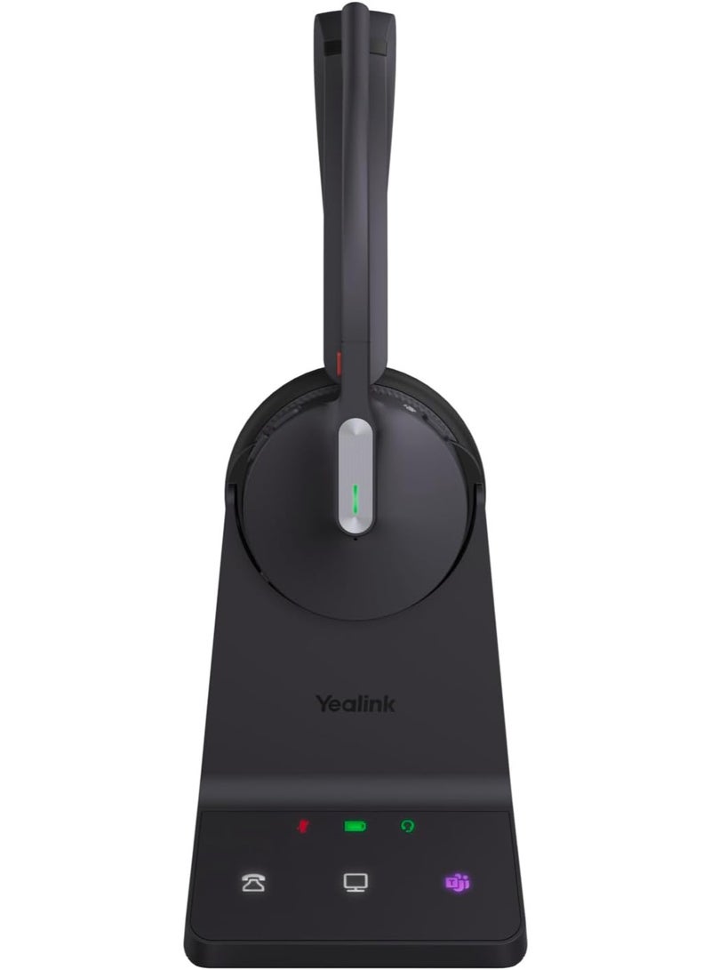 Yealink WH64 Dual Teams Headset with Base Station - Optimised for Microsoft Teams, Two-Ear Design, Noise Cancelling, USB Connection - Image 2