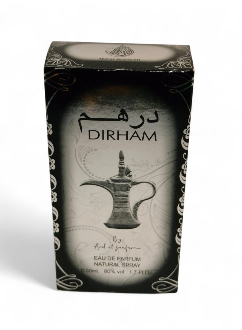 ارض الزعفران دِرهَم من أرض الزعفران أو دو برفيوم 50 مل – نفحات حمضية زهرية خشبية، ثبات طويل للجنسين، عطر يومي عربي برذاذ - Image 4