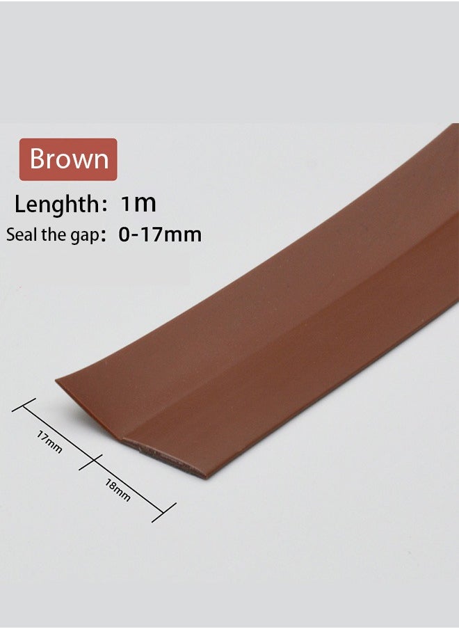 Generic Door Draft Stopper ,Under Door Seal For Exterior And Interior DoorsBottom Seal for Exterior & Interior Doors Blocker for Insects Dust Noise Seal For Exterior And Interior Doors Door Sweep Strip Under Door Draft Blocker Soundproof Door Bottom(Thin Version 1/2/3PCs)  - Image 2