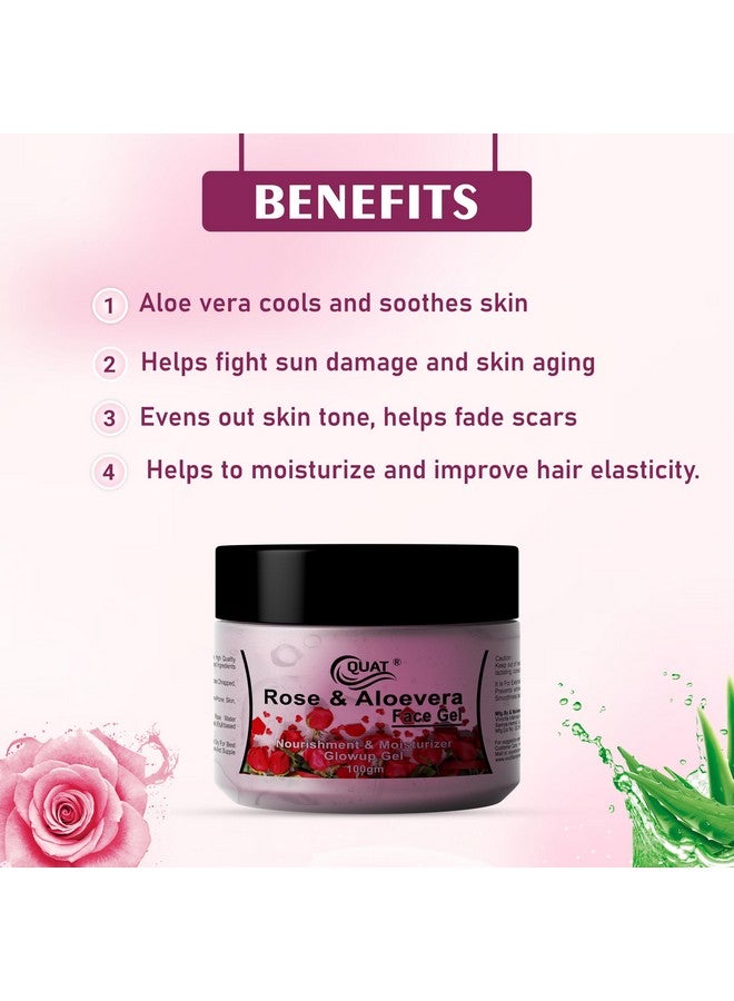 Quat Rose Aloe vera gel 100gm - Image 2