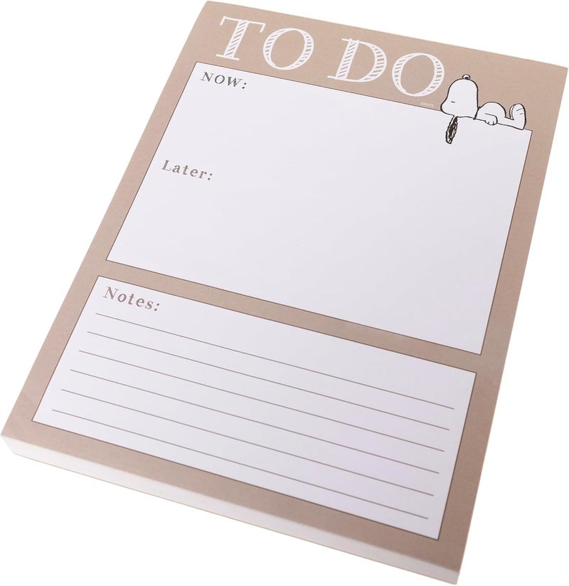 Graphique Snoopy To-Do List Notepad by Gaphique, 150 Tear-Away Sheets, Task Planner, Daily Organizer, Memo Writing Pad, Priority Checklist, Undated, 6” x 8” - Image 3