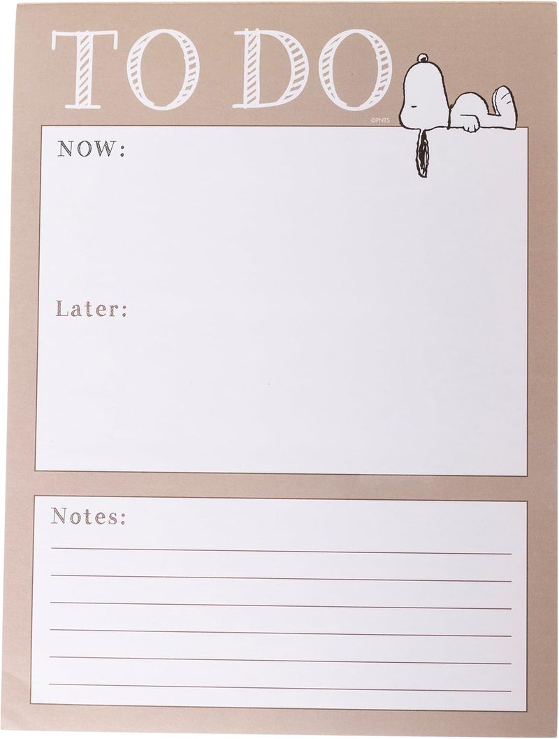 Graphique Snoopy To-Do List Notepad by Gaphique, 150 Tear-Away Sheets, Task Planner, Daily Organizer, Memo Writing Pad, Priority Checklist, Undated, 6” x 8” - Image 1