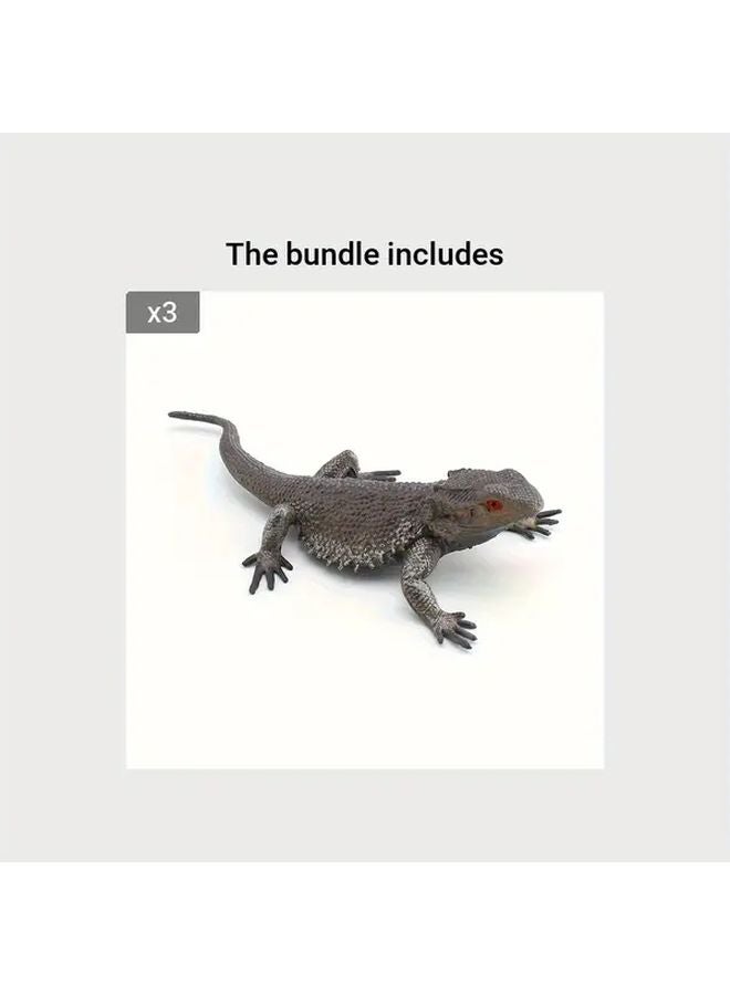 دمى الأسد ذو العرف والسحلية المتغيرة الألوان نموذج تنين إبداعي ومخادع للأطفال - Image 1