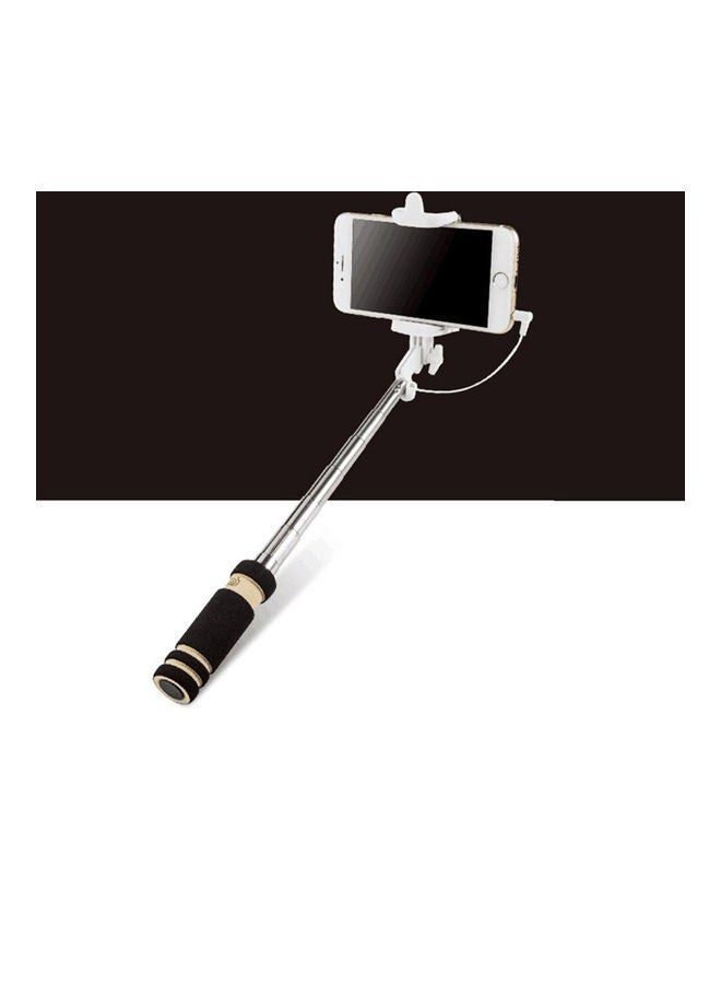 نيبمينينت عصا سيلفي سلكية صغيرة محمولة باليد للموبايل أسود/فضي