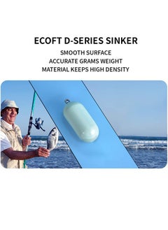 Generic Lead Free Fishing Weights Sinkers 120g Coated Raindrop Weights Bank Sinkers Cylindrical Deep Drop Weights Assorted Sizes Bag Non-Lead Fishing Weights Saltwater for Bottom Fishing 2 Pack  - Image 5