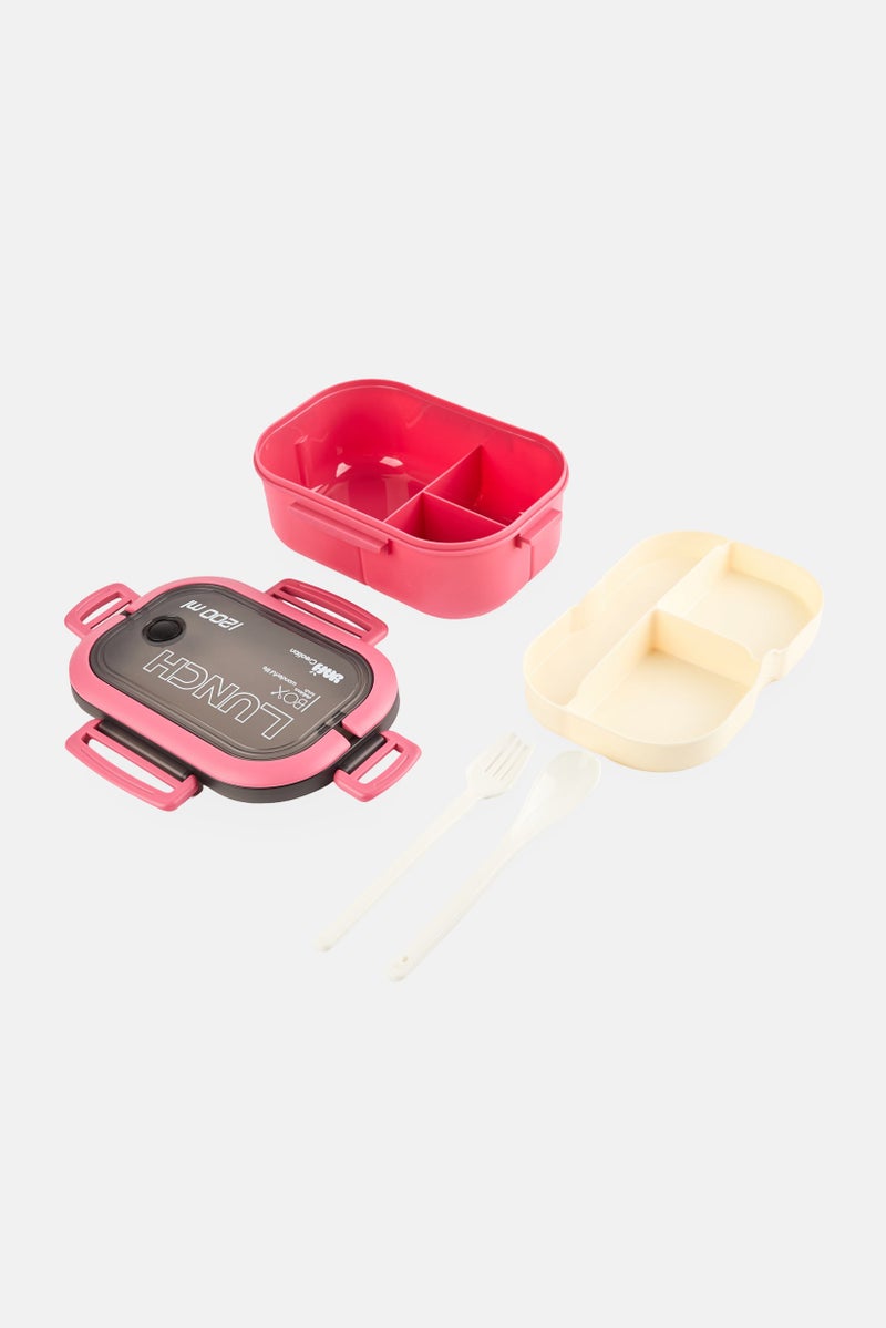 YAH Creation Leak Proof Bento Lunch Box, Pink - Image 2