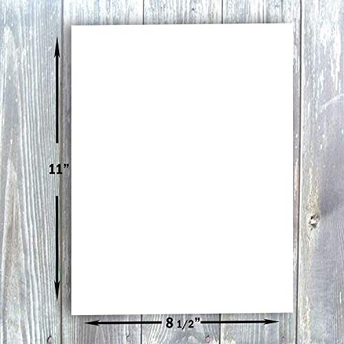 Hamilco White Cardstock Thick Paper - 8 1/2 x 11" Blank Heavy Weight 100 lb Cover Card Stock - for Brochure Award and Stationery Printing 50 Pack (Bright) - Image 3
